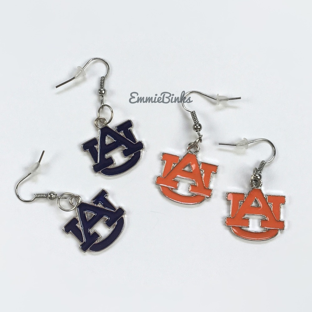 NWT Auburn Tigers Jewelry ~ Set of Auburn University Drop Dangle Earrings - Picture 8 of 13